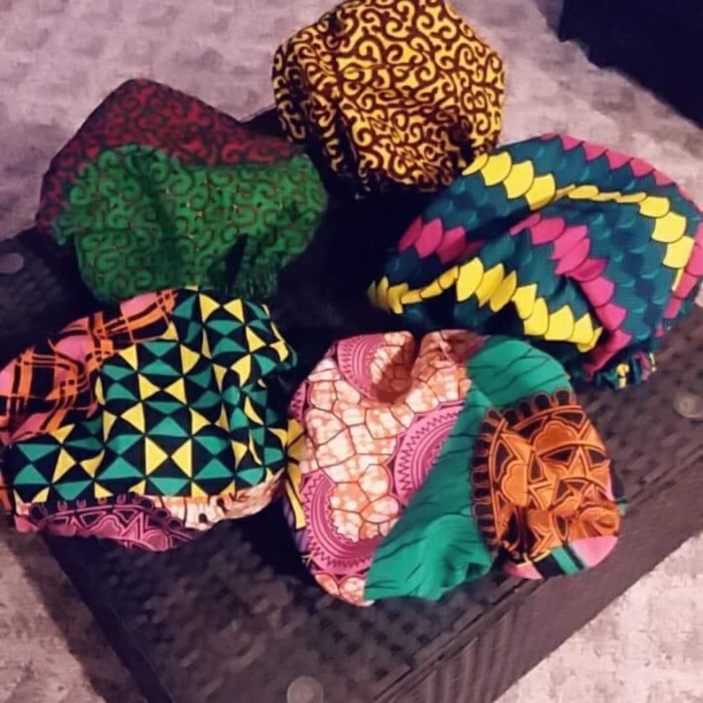 African hand made bonnets